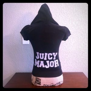 NWT Juicy Couture Black Zip Up Hoodie Sz S